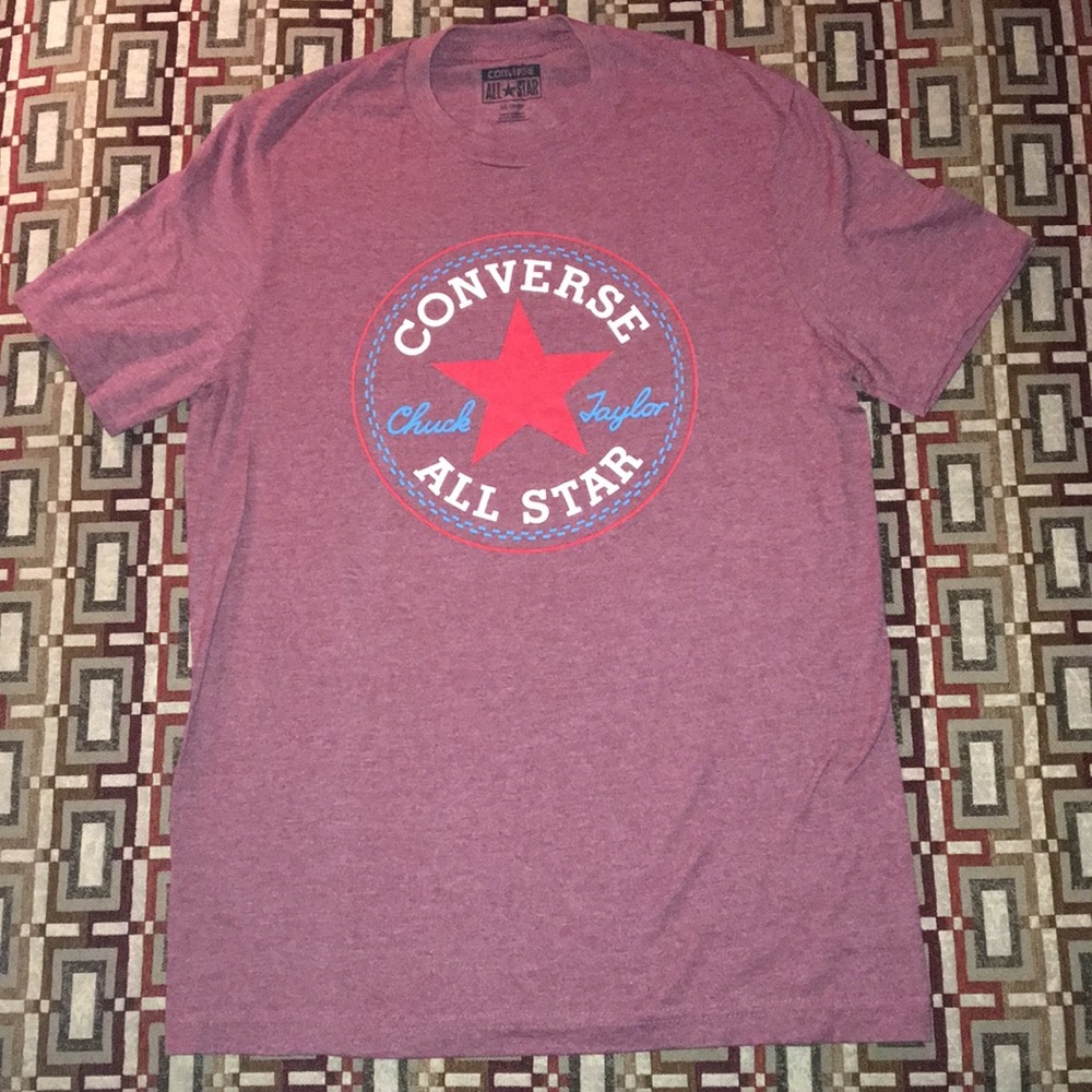 Men’s Converse Maroon T-shirt Size X-Small